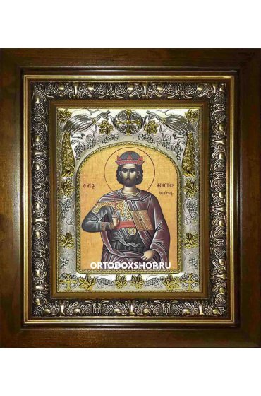 Икона Анастасий Персиянин, 14x18 см, в деревянном киоте 20х24 см, арт вк-1530