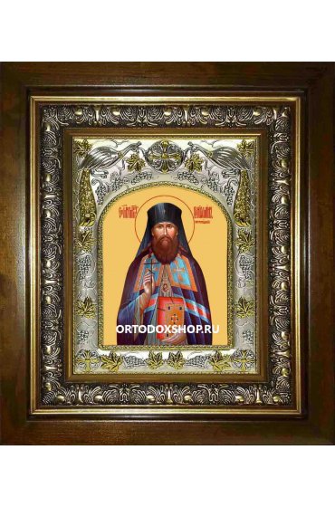 Икона Вениамин Петроградский, 14x18 см, в деревянном киоте 20х24 см, арт вк-1533