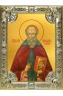 Икона Венедикт Нурсийский серебро 18 х 24 со стразами, арт вк-1592