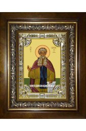 Икона Арсений Великий, 18x24 см, со стразами, в деревянном киоте, арт вк-1601