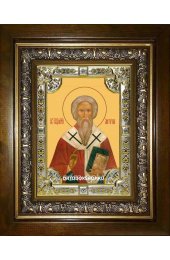 Икона Антипа Пергамский, 18x24 см, со стразами, в деревянном киоте, арт вк-1631