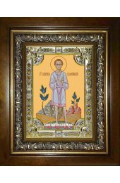 Икона Гавриил Белостокский, 18x24 см, со стразами, в деревянном киоте, арт вк-1648