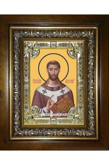 Икона Августин блаженный, 18x24 см, со стразами, в деревянном киоте, арт вк-1650