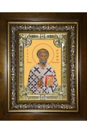 Икона Августин блаженный, 18x24 см, со стразами, в деревянном киоте, арт вк-1651