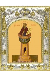 Икона Даниил Столпник 14x18 в серебряном окладе, арт вк-1656