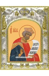 Икона Давид царь и пророк 14x18 в серебряном окладе, арт вк-1691