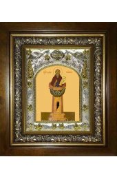 Икона Даниил Столпник, 14x18 см, в деревянном киоте 20х24 см, арт вк-1751