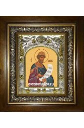 Икона Давид царь и пророк, 14x18 см, в деревянном киоте 20х24 см, арт вк-1757