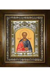 Икона Диомид Тарсянин, 14x18 см, в деревянном киоте 20х24 см, арт вк-1765