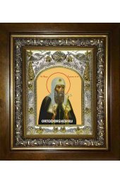 Икона Ермоген Московский, 14x18 см, в деревянном киоте 20х24 см, арт вк-1766
