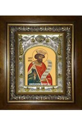 Икона Давид царь и пророк, 14x18 см, в деревянном киоте 20х24 см, арт вк-1770