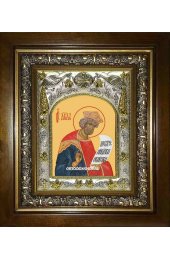 Икона Давид царь и пророк, 14x18 см, в деревянном киоте 20х24 см, арт вк-1772