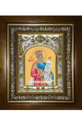 Икона Давид царь и пророк, 14x18 см, в деревянном киоте 20х24 см, арт вк-1786