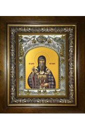 Икона Дионисий Суздальский, 14x18 см, в деревянном киоте 20х24 см, арт вк-1792