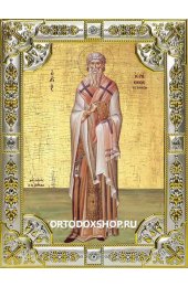 Икона Иерофей преподобный серебро 18 х 24 со стразами, арт вк-1862