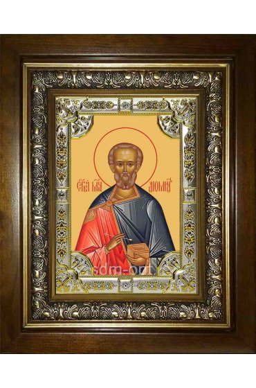 Икона Диомид Тарсянин, 18x24 см, со стразами, в деревянном киоте, арт вк-1890