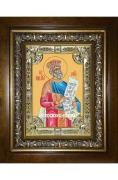 Икона Давид царь и пророк, 18x24 см, со стразами, в деревянном киоте, арт вк-1913