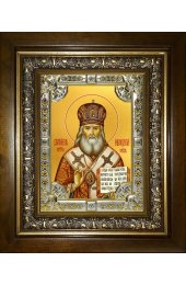 Икона Иннокентий Московский, 18x24 см, со стразами, в деревянном киоте, арт вк-1918