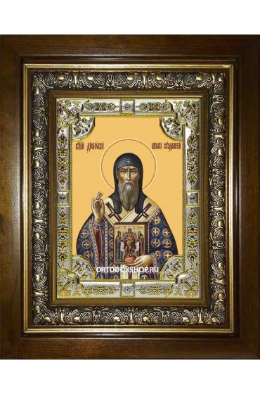 Икона Дионисий Суздальский, 18x24 см, со стразами, в деревянном киоте, арт вк-1919