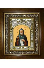 Икона Иов Почаевский, 14x18 см, в деревянном киоте 20х24 см, арт вк-1979