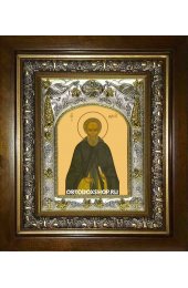 Икона Михей Радонежский, 14x18 см, в деревянном киоте 20х24 см, арт вк-1980