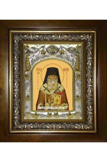 Икона Мелетий Рязанский и Зарайский, 14x18 см, в деревянном киоте 20х24 см, арт вк-1997