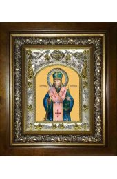 Икона Иоасаф Белгородский, 14x18 см, в деревянном киоте 20х24 см, арт вк-1999
