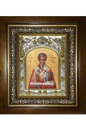 Икона Мирон Критский, 14x18 см, в деревянном киоте 20х24 см, арт вк-2001