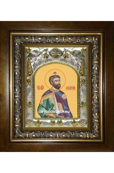 Икона Моисей пророк, 14x18 см, в деревянном киоте 20х24 см, арт вк-2005