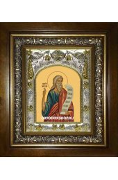 Икона Моисей пророк, 14x18 см, в деревянном киоте 20х24 см, арт вк-2007