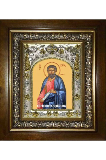 Икона Иуда брат Господень, 14x18 см, в деревянном киоте 20х24 см, арт вк-2008