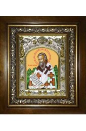 Икона Мирон Критский, 14x18 см, в деревянном киоте 20х24 см, арт вк-2029