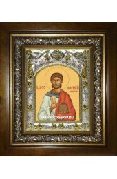 Икона Лаврентий Римский, 14x18 см, в деревянном киоте 20х24 см, арт вк-2043