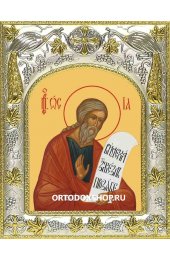 Икона Осия пророк 14x18 в серебряном окладе, арт вк-2241