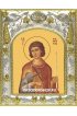 Икона Фанурий Родосский 14x18 в серебряном окладе, арт вк-2279