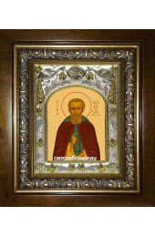 Икона Феодосий Печерский, 14x18 см, в деревянном киоте 20х24 см, арт вк-2285