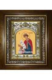 Икона Соломон праотец, 14x18 см, в деревянном киоте 20х24 см, арт вк-2294