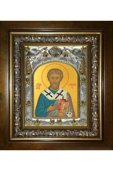 Икона Стахий Византийский, 14x18 см, в деревянном киоте 20х24 см, арт вк-2305