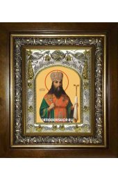 Икона Феодосий Углицкий, 14x18 см, в деревянном киоте 20х24 см, арт вк-2306