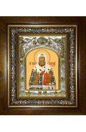 Икона Тихон Московский, 14x18 см, в деревянном киоте 20х24 см, арт вк-2315