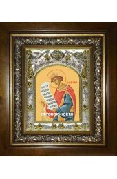 Икона Соломон праотец, 14x18 см, в деревянном киоте 20х24 см, арт вк-2317