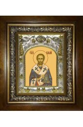 Икона Павлин Милостивый, 14x18 см, в деревянном киоте 20х24 см, арт вк-2320