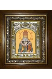 Икона Серафим Богучарский, 14x18 см, в деревянном киоте 20х24 см, арт вк-2341