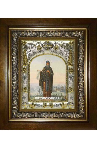 Икона Тихон Лухский, 14x18 см, в деревянном киоте 20х24 см, арт вк-2353