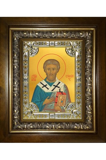 Икона Стахий Византийский, 18x24 см, со стразами, в деревянном киоте, арт вк-2459