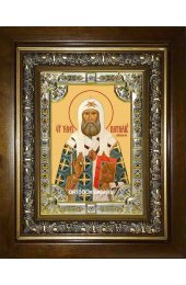 Икона Тихон Московский, 18x24 см, со стразами, в деревянном киоте, арт вк-2466