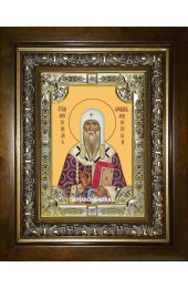 Икона Феогност Киевский и Московский, 18x24 см, со стразами, в деревянном киоте, арт вк-2487