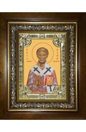 Икона Фавий папа Римский, 18x24 см, со стразами, в деревянном киоте, арт вк-2496