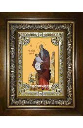Икона Стилиан преподобный, 18x24 см, со стразами, в деревянном киоте, арт вк-2497
