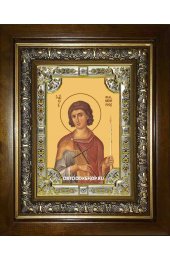 Икона Фанурий Родосский, 18x24 см, со стразами, в деревянном киоте, арт вк-2513